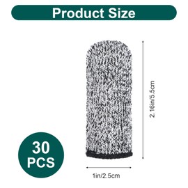 30 Pcs Finger Covers for Cuts, Finger Protector Reusable Anti-Cut Fingertip Guards for Work, Sculpture & Crafting Elastic and Flexible Wearing