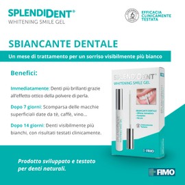 SPLENDIDENT Gel sbiancante dentale - Formula avanzata con PAP, applicazione semplice e precisa