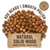 400PCS Brown Square Wooden Beads, 6mm Cube Beads Bulk for