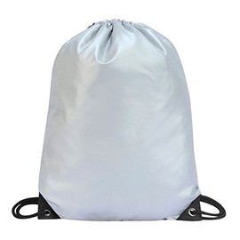 SHUGON GYMSAC RUCKSACK DRAWSTRING BAG - 15 COLOURS (Silver)