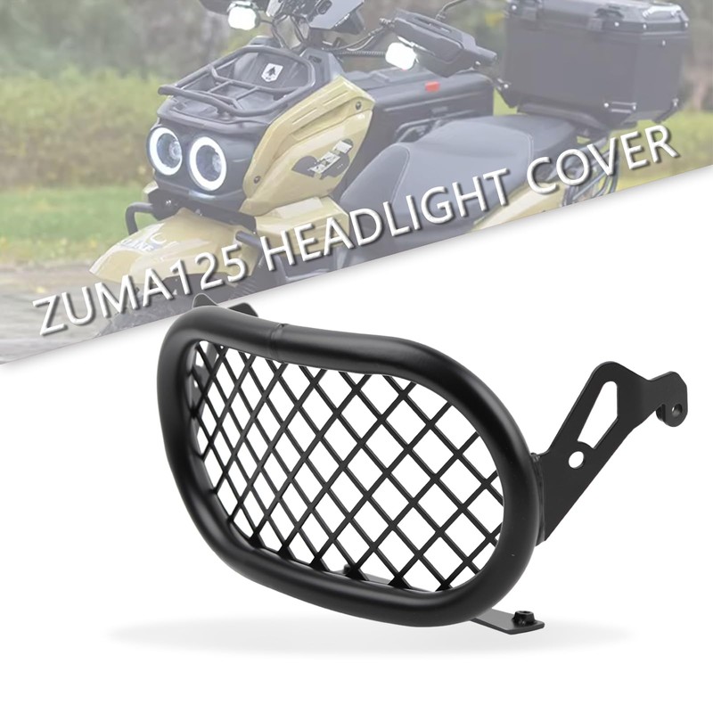 Minho Motorcycel Front Headlight Guard with Mesh Cover in Heavy