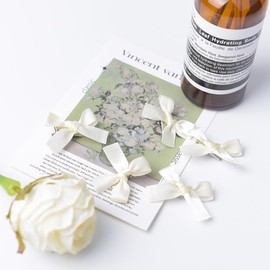 Hair Bows for Women Girls Mini Bow Clips Tiny Hair Clips for Women Teen Girls Y2K Accessories Coquette Hair Bows Hair Knockers for Girls Sister Daughter 10pcs White Satin Bow Clip for Hair