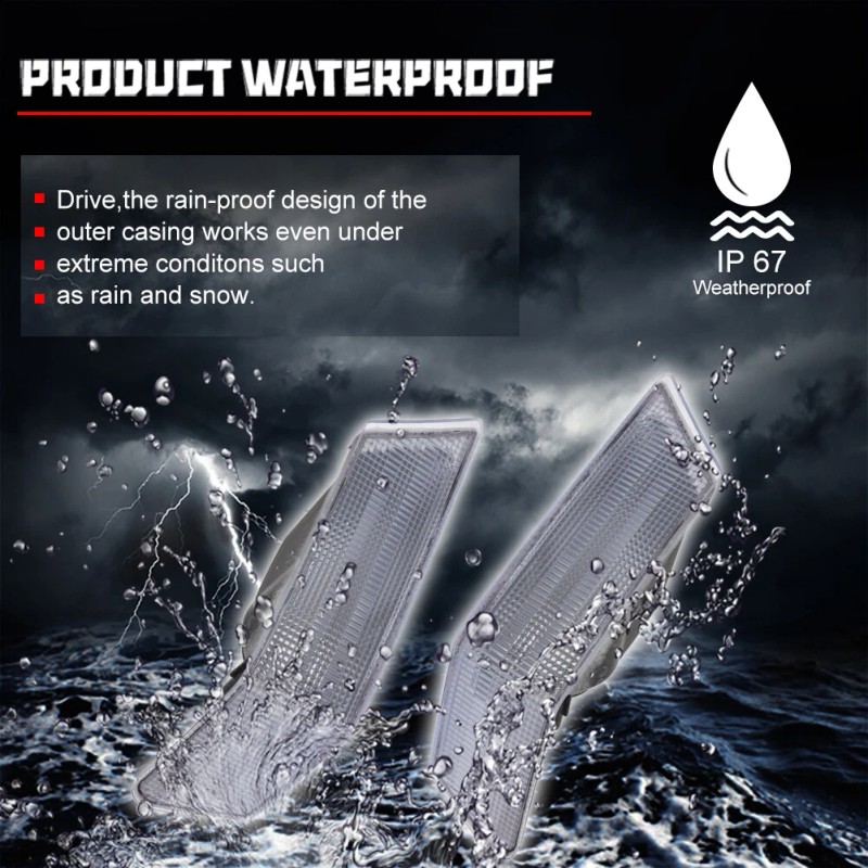 GTINTHEBOX Turn Signal Directional Lamp Front Set Parking Light Pair