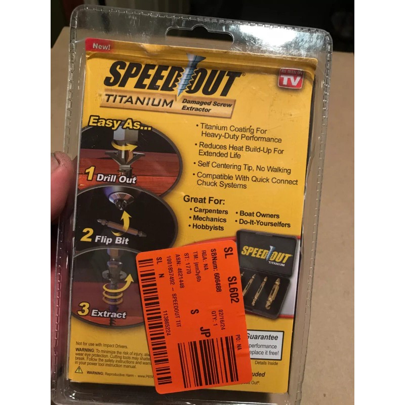 SpeedOut Original SpeedOut Damaged Screw Extractor Set