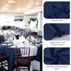 Teruntrue 1 Pack Dark Blue Polyester Tablecloth for 8 Ft