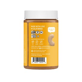 Octonuts Dry Roasted Pure Cashew 16oz Nut Butter 16oz - Pure Creamy Nut Butter - Heart Healthy and Delicious Keto Friendly Foods - Gluten Free, Vegan, Kosher, Paleo, Non-GMO Nut Butters Single Ingredient