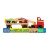 Melissa & Doug Magnetic Car Loader Wooden Toy Set With