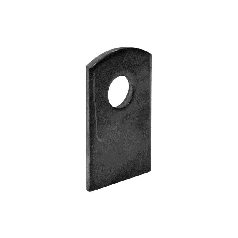Steel Weld Tab, 1" W, 1 1/2" H 3/8" Hole,