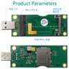 Mini PCI-E to USB Adapter With SIM card Slot for