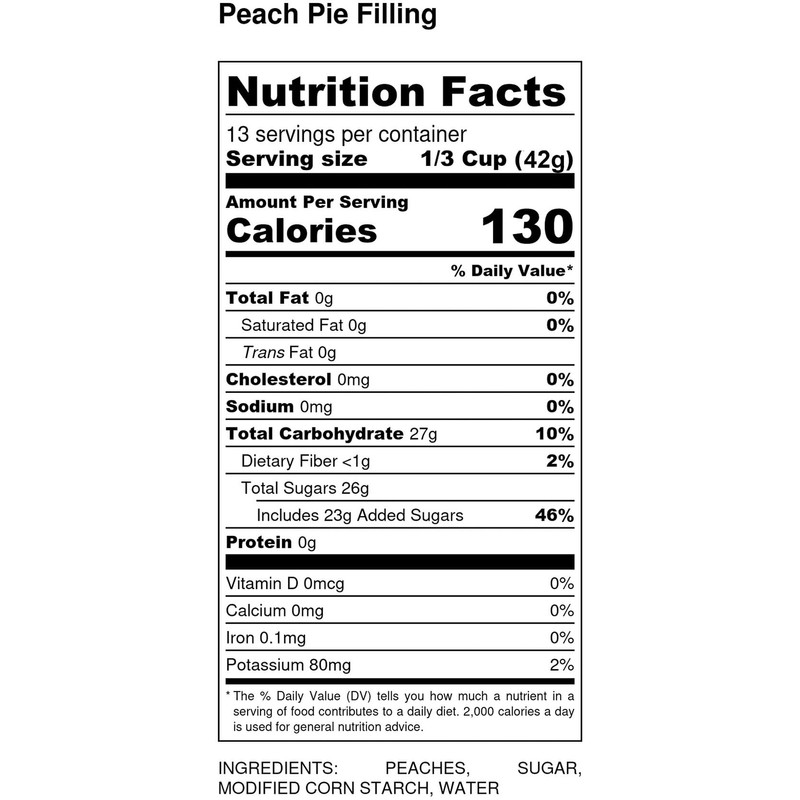 Amish Pie Filling and Topping (Peach 1-Jar)