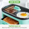 GreenLife 3-in-1 Breakfast Maker Station, Healthy Ceramic Nonstick Dual Griddles