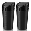 Compact Mini Car Trash Can with Lid - 2 Packs