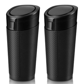 Compact Mini Car Trash Can with Lid - 2 Packs