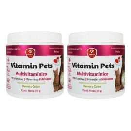 Suplemento Vitamínico Polvo Perros/gatos Vitamin Pets 2 Pack