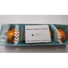 Spa Pure CITRUSBURST Shower Bombs - (4-Pack) Aromatherapy Fizzing Shower Bombs by Spa Pure Naturals