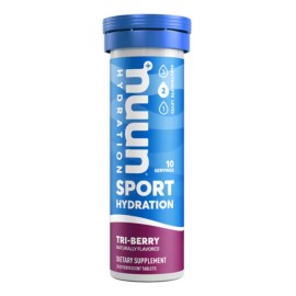 Nuun Sport Tabletas Hidratación Sabor Tri Berry Por Tubo Electrolitos Esenciales Azúcar Añadida Vegano Gluten Omg