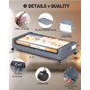 YEEBONIX Under Bed Storage with Wheels, Square Under Bed Storage