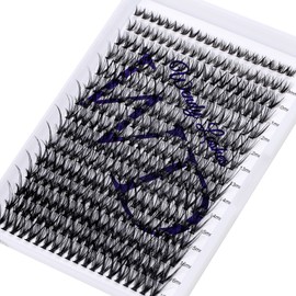 Lash Clusters 300PCS Cluster Eyelash Extensions C Curl Natural Look Individual Lashes Wispy Eyelashes Cluster for DIY False Eyelash at Home（30D-0.07C-8-16mix）