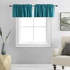 DONREN 12 Inches Long Valances for Windows - 2 Panels