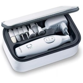 VitalControl Vital Control SMA38: Manicure & Pedicure Machine Set w/ 7 Attachments & Bag -Wht