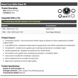 Marketplace Auto Parts Manual Transmission Shifter Repair Kit - Compatible with 1988-1996 Ford F-150