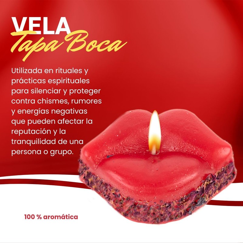 Vela tapa boca | Para silenciar y proteger contra chismes