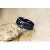 PAURO Men's Stainless Steel Europe America Blue Chain Rotatable Black