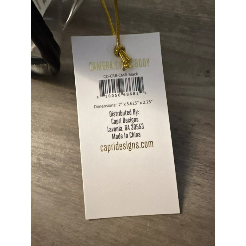 Capri Designs Clear/Black Makeup Bag / Camera Crossbody