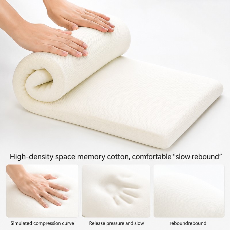 Lumbar Support Pillow for Sleeping Comfort – Memory Foam Back