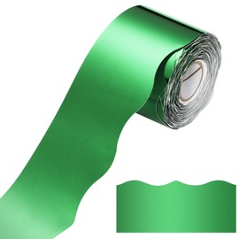 Ecally 65.6 ft Scalloped Bulletin Board Borders Classroom Shine Decorative Scalloped Bulletin Board Trim Borders Decorations for School Classroom Home Decor(Green)