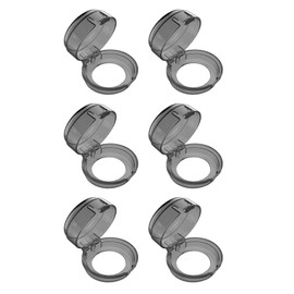 6 Baby Safety Oven Lock Covers, Gas Stove knob Covers, Household Kitchen Switch Protection Tools, Baby and Child Protectors (Black)