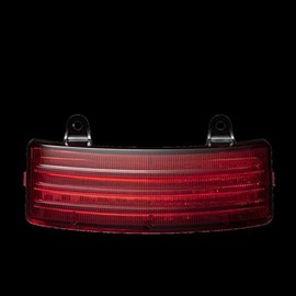 Custom Dynamics ProBEAM Dual Intesity LED TriBar Fender tip Light 2014-2021 Streetglide & Roadglide (RED LENS)