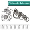 PRIOstahl Eye Plate Mast Plate Diamond with Ring Mounting Hooks
