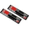 2pcx Exhaust Pipe Sticker Aluminum 3D Motorcycle Emblem Racing Decal