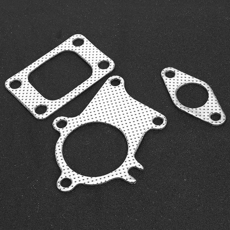 38mm/1.5in Gasket 5Bolt Downpipe Combo Kit Fitting for T3/T4 Turbocharger