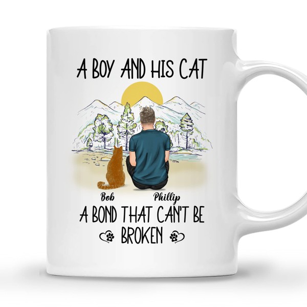 Gossby Personalized Cat Dad Mug - Custom Cat Gift for