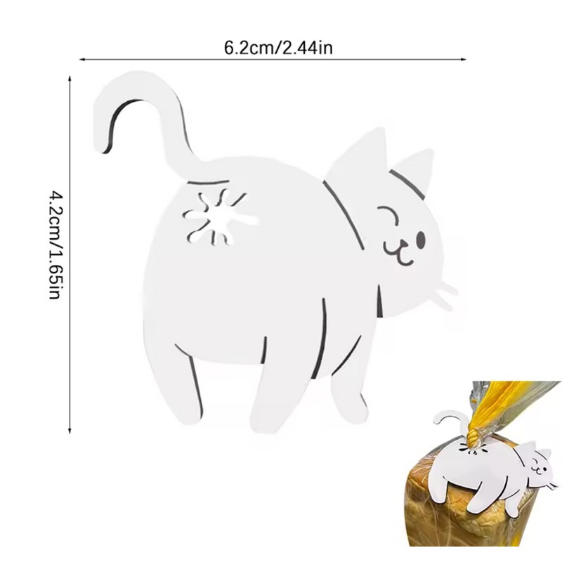 Funny Cat Butt Bread Clip - 3D Printed Bag Clip