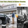 Portable Cordless Washer with 3.4Gal Tank, Foldable Design for Car