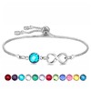 HEYEJET March Birthstone Bracelet March Birthday Gifts for Women Girls