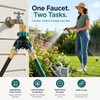 Water Control 2-Way Garden Hose Splitter for Outdoor Faucets –