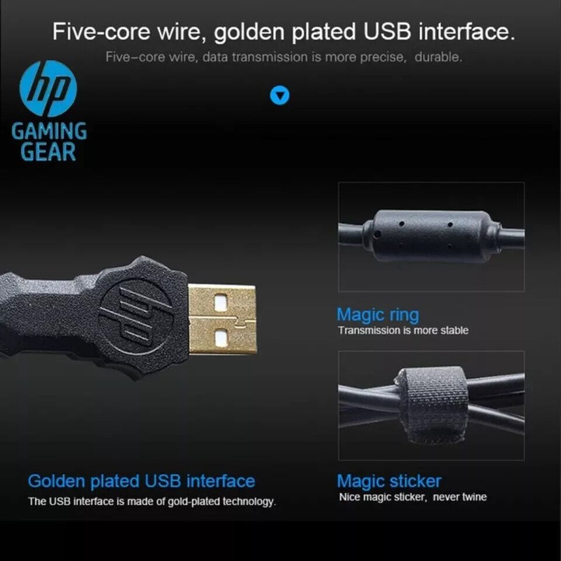 HP GK200 Mechanical Gaming Keyboard Metal Plate Suspended Keycaps (SPANISH)