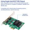 IO CREST Tarjeta de Red Gigabit Ethernet PCI-e x1 de