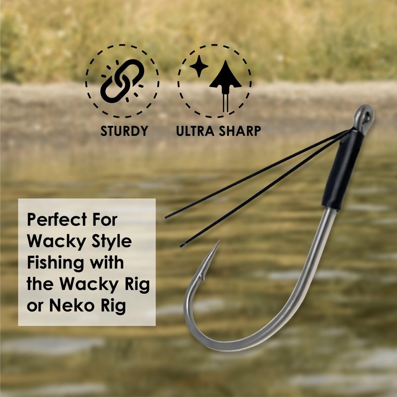 Reaction Tackle Neko/Wacky Hooks - #1 - Weedless Wire Guard