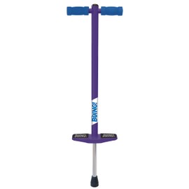 Geospace Jumparoo Boing! JR. Steel Pogo Stick for Kids of 50-90 lbs Weight by Air Kicks, Small Size Pogo Stick-Active Outdoor Fun Toy for Boys and Girls for Exercise, Balance,Coordination (Purple)