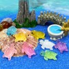 Haohaiblooms 8Pcs Mini Resin Turtles - Glow in The Dark