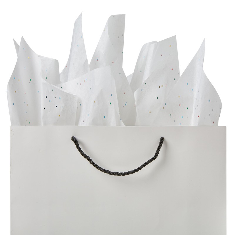 SUNCOLOR 120 Sheets 20"x14" White Tissue Paper for Gift Bags