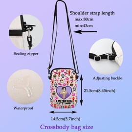 P Crossbody Bag, Small Purse, P Themed Fan Gifts for Lovers, Daddy Is A State Of Mind, Reusable Canvas Handbag, slutty daddy wallet 1cb, L