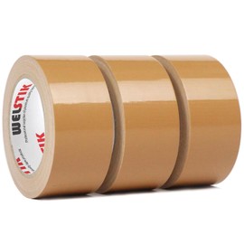 WELSTIK Professional Duct Tape 3 Pack,1.88" x 30 yd Waterproof Tape Fabric Coloured Gaffer Tape for Repairs, DIY, Crafts, Indoor and Outdoor Use,Brown