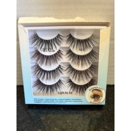 Ardell “Light As Air” Eyelashes. 4 Pairs. Whisper Soft. Invisiband. #523.