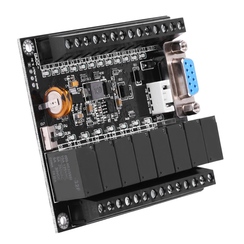 DC 24V PLC Regulator FX1N-20MR Industrial Control Board Programmable Logic